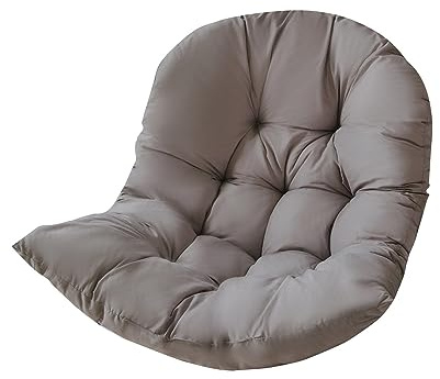 KAREN66 Hängesessel Kissen 80 x 110 cm Waschbar Schaukelstuhl Sitzkissen Dickes Hängestuhl Sitzauflage Polster Kissen für Hängeschaukel Indoor Outdoor (Grau #2)