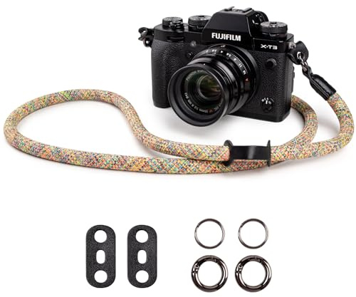 VOVMOEYA Kameragurt Sony Alpha,Kamera Tragegurt aus Seil für Canon EOS Sony A6000 A6400 A7 IV Fujifilm X100V XT5 Nikon Zfc Nackengurt Schultergurt DSLR Kameragurt