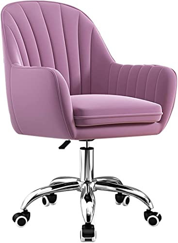 NATWEE Bürostuhl Samtdrehstuhl Gepolsterter Sitz Ergonomischer Stuhl mit mittlerer Rückenlehne Höhenverstellbarer Bürostuhl Computerstuhl Stuhl (Farbe: Grün) It's so Kind of You