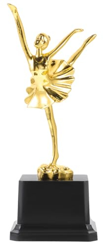 NUOBESTY Trofeo De Baile Con Figura De Bailarina De Ballet 7.87X4.33X3.93 Pulgadas Trofeo De Competición Para Eventos Escolares Fiestas Y Premios Juveniles Decoración Creativa