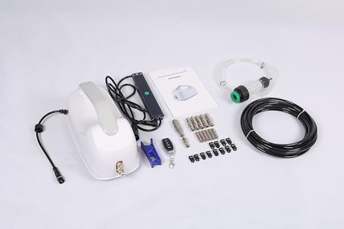 Breakling Nebulizador de Alta presión para terrazas 10m - 6 boquillas antigoteo - Set Completo - Calidad Profesional - climatización Exterior - Refresca sin mojar