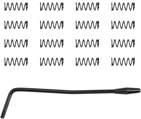 WANDIC Schwarze Spannfeder für E-Gitarre, 5 mm, 6 mm Gewinde, Tremolo-Arm, Whammy Bar, Bassgitarre, Ersatzteile, E-Gitarre, Tremolo-System