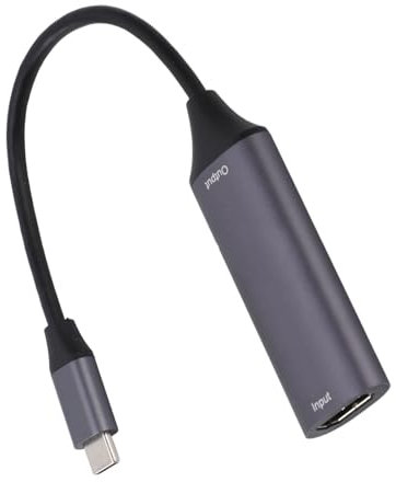 4K-HD-Videoaufnahmegerät, Game-Video-Karte, Multimedia-Schnittstelle Game Grabber, AWG26-Kabel aus Aluminiumlegierung, für Live-Streaming-Konferenzbildungsschulungen (Typ-C3.0)