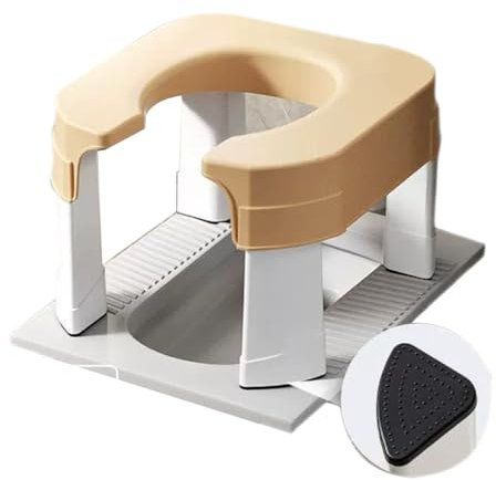 Tragbarer U-förmiger Toilettenstuhl für Erwachsene, Kniebeugen-Toilettensitz, Hocker für Outdoor-Camping