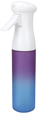 SUPYINI Botella pulverizadora de agua de 300 ml, diseño ergonómico, reutilizable, a prueba de fugas, duradera, amplia aplicación, botella de pulverización continua