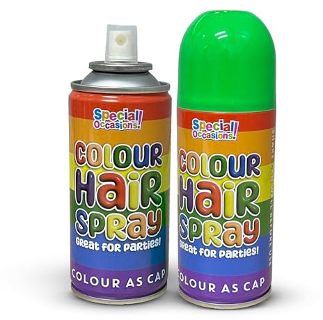 PNJB Rainbow Colour Hair Spray, Perfect for Fun And Special Occasions, Vibrant Colours, Portable And Convenient, Quick-Drying and Easy Application, (1PCS)