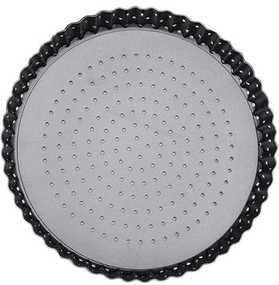Pizzabricka, 5/8/9 tum perforerad pizzaplåt, pizzaformar med hål och avtagbar, non-stick pizzabricka för kolstål, bakplåt för pizzabakning