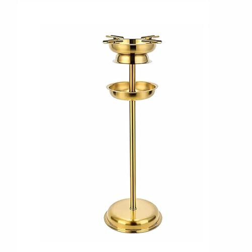 YUZDNM Standaschenbecher Für Draußen, Standaschenbecher, Vertikal, Aus Reinem Kupfer, Zigarettenkippensäule, Antikes Messingfass, Aschenbecher Mit Ständer Für Zigaretten Auf Der Terrasse(A)