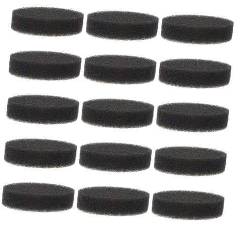 Beavorty 15pcs Cosmetic Brush Cleaning Sponge Box Portable Makeup Cleaning Case for Eye Shadow Brushes