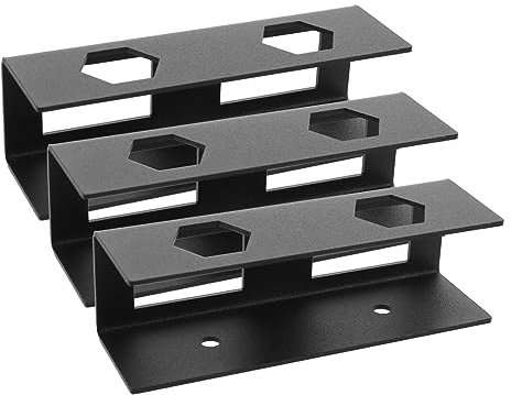 Homoyoyo under Desk Laptop Holder and Keyboard Mount, Black Metal Storage Bracket for Home Office, Hidden under Table Laptop and Keyboard Stand, Space-saving Desk Accessory