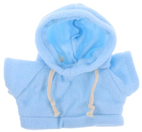 ifundom Niedlicher Miniatur Puppen-Hoodie Für Stofftiere Weiche Austauschbare Kapuzenpullover Kleidung Praktisches Puppenzubehör Für Sammler Und Dekoration 7.48X6.30X2.36In