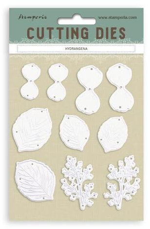 Stamperia - Cutting Dies for Scrapbooking, Albums, Card Making, Bullet Journalling and More, Create Decorations with Natural Elements, Perfect for Crafts and Gifting (A6) (Timeless, Hydrangea)