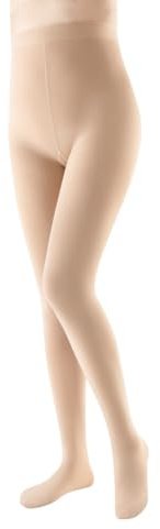 JOYNÉE Women's 80D Soft Opaque Tights Solid Color Pantyhose High Waist Footed Pantyhose,Nude,Size S-M