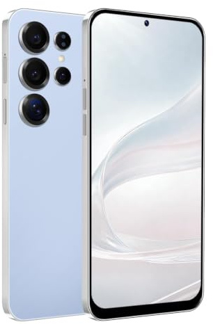 MTGud 4G Smartphone déverrouillé, Android 12.0 Téléphones Mobiles avec écran HD + 6,6 '', 4GB + 32GB ROM / 256GB SD, 4G Double SIM Double Caméra, ID Visage + WiFi+GPS+OTG (Blue)