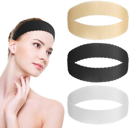 3 stycken silikonperuker greppband peruk mössa för peruker elastisk perukhandtag halkfritt perukband peruk tillbehör perukhandtag för kvinnor och män
