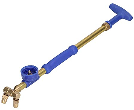 Dioche Gartensprüher Spray Doppeldüsen-Gartensprüher mit G3/4-Innengewinde – Verstellbarer Bewässerungssprüher für Rasen und Garten, Leicht, Bequemer Griff, Komplettes Zubehörset