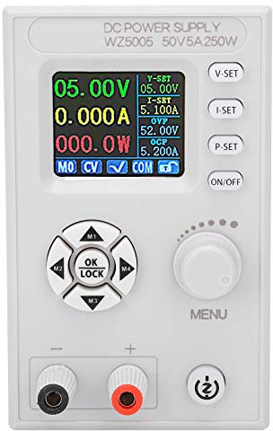 HaloVerde Fuente de alimentación de Control Digital con LCD de 1,8 Pulgadas, una Fuente de alimentación regulada por CC Que admite conectividad de PC y Aplicaciones, Fuente de