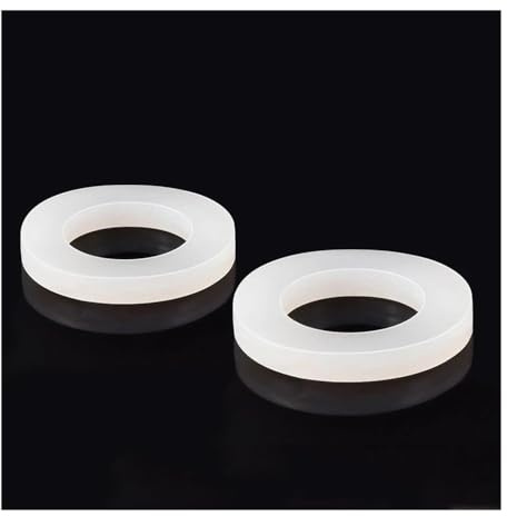 Joints plats en caoutchouc, Rondelles Plates En Silicone Blanches Plusieurs Tailles Paquet De 10(46x32x3mm)