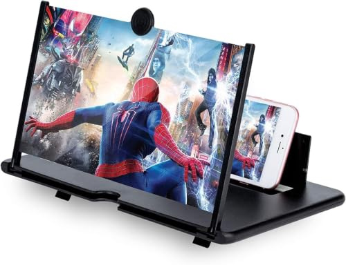BAONUO Phone Screen Magnifier 16 Zoll, HD Mobile Phone Amplifier with Foldable Stand Holder, Movie Screen Magnifying Design Screen Amplifier, for All Smartphone