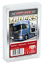 ASS Altenburger 22571283 - Top Ass Trucks, Kartenspiel - Trumpf und Quartett
