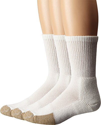 thorlos Unisex TX Max Cushion Tennis Crew Socks, White, Large