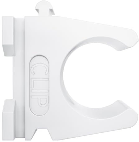 fischer Rohrclip RC IEC 16, Hohe Flexibilität, Kompatibel mit 11-mm-Profilschienen, Leichte Montage durch Langloch, Koppelung von bis zu drei Rohrclips, 100 Stück