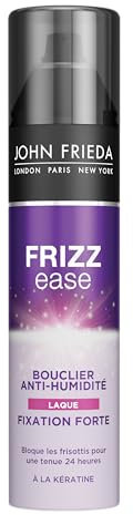 John Frieda Frizz Ease Moisture Barrier Firm Hold Hairspray 250ml, Extra-Firm Hairspray for Frizzy Hair, Anti-Frizz Hairspray