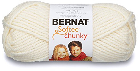 Bernat Softee Dickes Garnknäuel, 100°g, 3 Stück, Natur, Einzelpackung