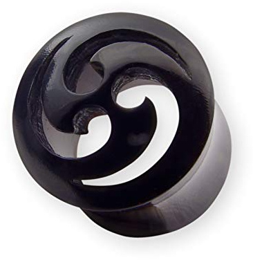 Fly Style Piercing Ohr Tunnel Plug - Ohr Piercings - Horn Tunnel - Triskele, Grösse:14 mm