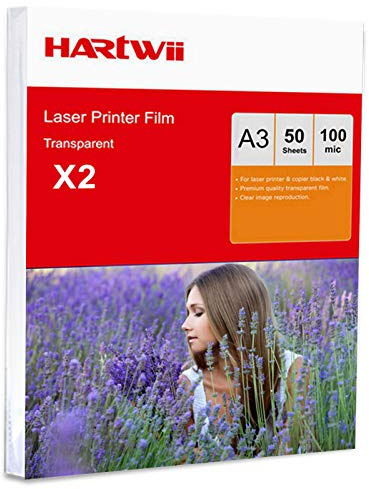 A3 OHP Film Overhead Projector - 100 Sheets for Laser & Copier Printer Hartwii