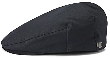 Brixton Cap, Black Herringbone Twill, M