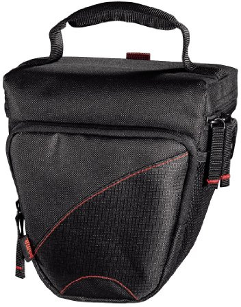 Hama Kameratasche für eine kompakte Systemkamera/Spiegelreflexkamera mit Objektiv, Astana 110 Colt, Schwarz