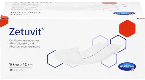 ZETUVIT Saugkompressen unsteril 10x10 cm