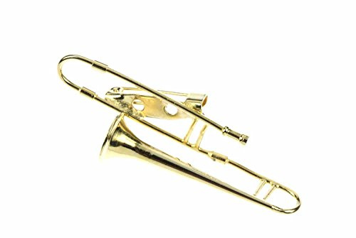 Miniblings Trombone Trombone Spilla Spilla trombonista Pin Box Oro