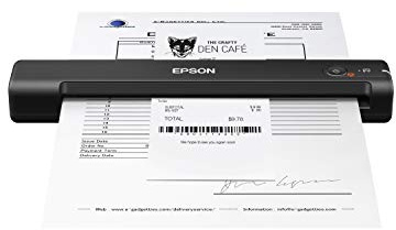 Epson Workforce ES-55R Mobile Receipt and Document Scanner with Receipt Management Software for PC and Mac