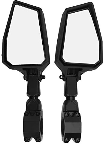 Keenso Rétroviseur UTV, Rétroviseur Réglable à 180 ° Miroir Convexe UTV Kit de Rétroviseur Latéral UTV avec Pince de 1,75 pour RZR 800 900 1000 XP D'autres pièces automobiles