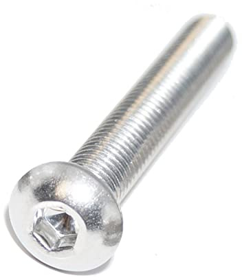 Flachrundkopfschrauben mit Innensechskant M10X70 6 Stück ISO 7380-1 A2 Edelstahl rostfrei, Linsenkopfschraube