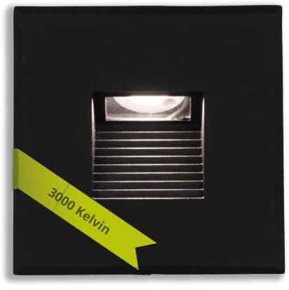 INNOVATE LED Einbaustrahler 24V DC IP44 Eckig-Eckig 3000K Schwarz | Treppenbeleuchtung Wandleuchte Innen & LED Strahler Außen I Indirekte Beleuchtung Unterputzdose Garten Terrasse Treppe
