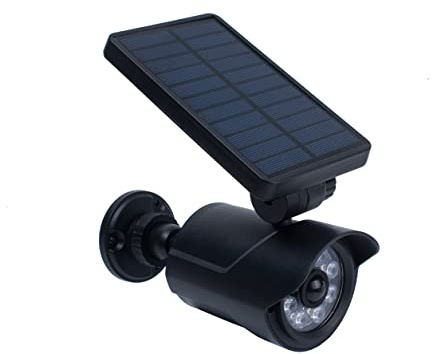 Generic Modern Solar Security Light, Motion Sensor, Waterproof, Black, 9 x 18.5 x 12.5 cm, Outdoor Security Light for Garden, Patio, Driveways