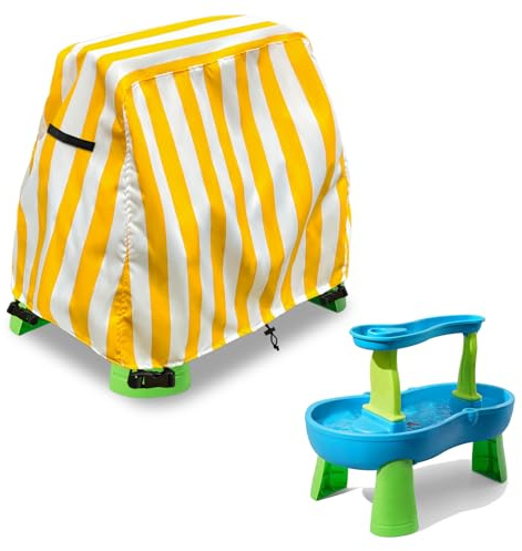 Aacabo Kids Water Table Cover Fit Rain Showers Splash Pond Water Table,Waterproof Dust Proof Anti-UV Outdoor Toys Cover-Cover only