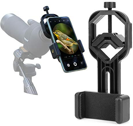 Teleskop Telefonadapter, Universelle Handy Adapterhalterung, Kunststoff Telefonhalterung für Ferngläser, Monokulare, Astronomische Teleskope