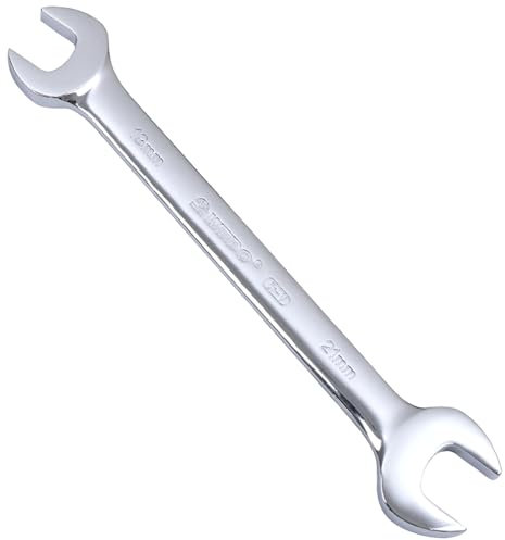 WEDO Chiave a doppia estremità aperta, chiave aperta, metrica, CR-V, dimensioni 21 x 23 mm, lunghezza 264 mm, offset a 15 gradi, resistente alla corrosione, forgiata una tantum, superficie liscia