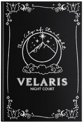ConQuest A Court of Thorns and Roses Velaris Night Court Journal | 148 Lined Pages, Hardback Lay-Flat Design, Sprayed Edges, Foil Detail, 8.5'' x 6'', Officially Licensed