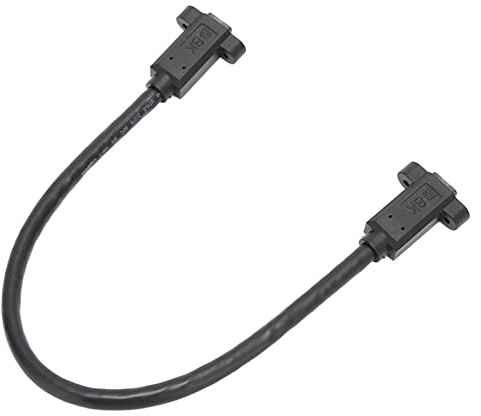 Denash Cable Mini Displayport, Mini Displayport Hembra a Hembra Montaje en Panel 30 Cm Soporte de Cable de Extensión 8K a 60HZ 4K a 144HZ