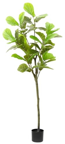 INLIFE Ficusbaum Künstlich 48 Blätter 165 cm Grün,Heim & Garten,Dekoration,Kunstpflanzen,Grün,4.25 KG,4103581