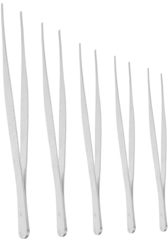 VICASKY Pinces à Épiler Acier Inoxydable 5 Pièces Formes Variées pour Rempotage Et Usage en Hôtels Et Restaurants