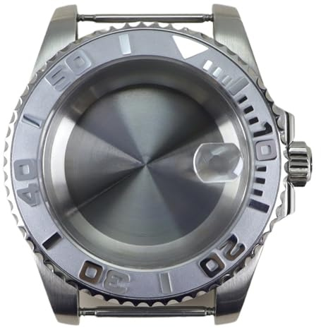 1 st 40MM klockfodral gummirem for Eta 2824 Automatiska urverk Safirglas(81)