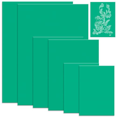 Widisun 6 Pack Soft Rubber Lino Printing Sheets A4 A5 A6 | Linocut Carving Blocks for Printmaking, Professional Lino Cutting Tools Craft Kit for Stamp Making, Linoleum Sheets
