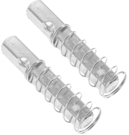 Cabilock Ressort de Compression Robuste 2 Pièces Argenté Barre Carrée en Acier Inoxydable Pièces de Rechange Durabilité Renforcée et Sécurité Accrue pour Poignée de Porte pour Serrure