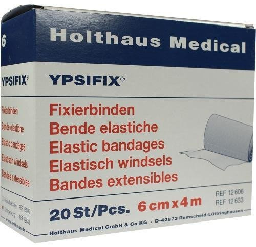 YPSIFIX Fixierbinden 4 m x 6 cm,20-fädig, lose (20 Stck.) by Holthaus Medical